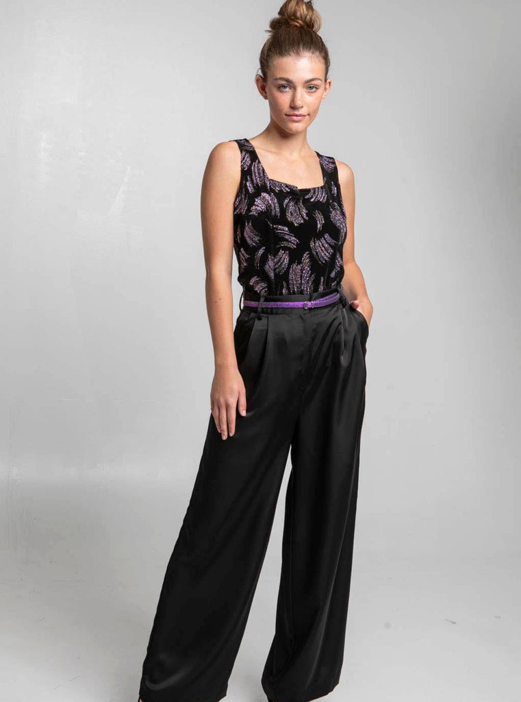 THE SUIT PANTS - GLOSSY BLACK