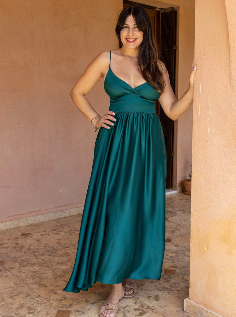 EDEN DRESS - EMERALD GREEN