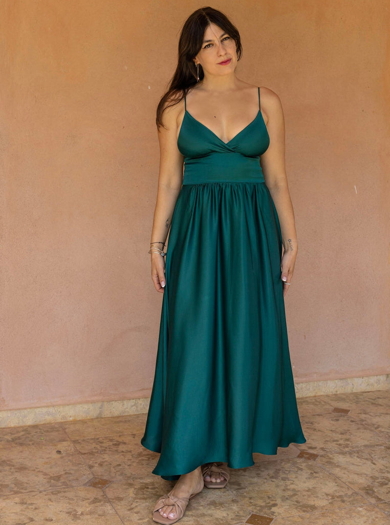 EDEN DRESS - EMERALD GREEN