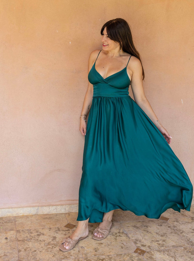 EDEN DRESS - EMERALD GREEN