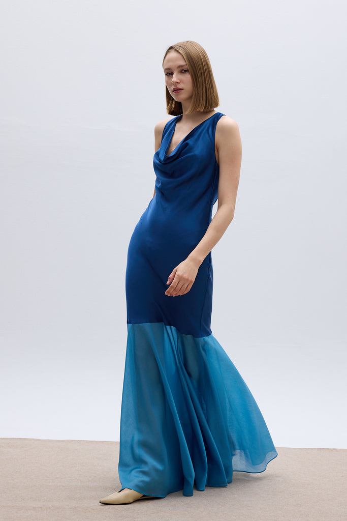 LOU MAXI DRESS - BLUE