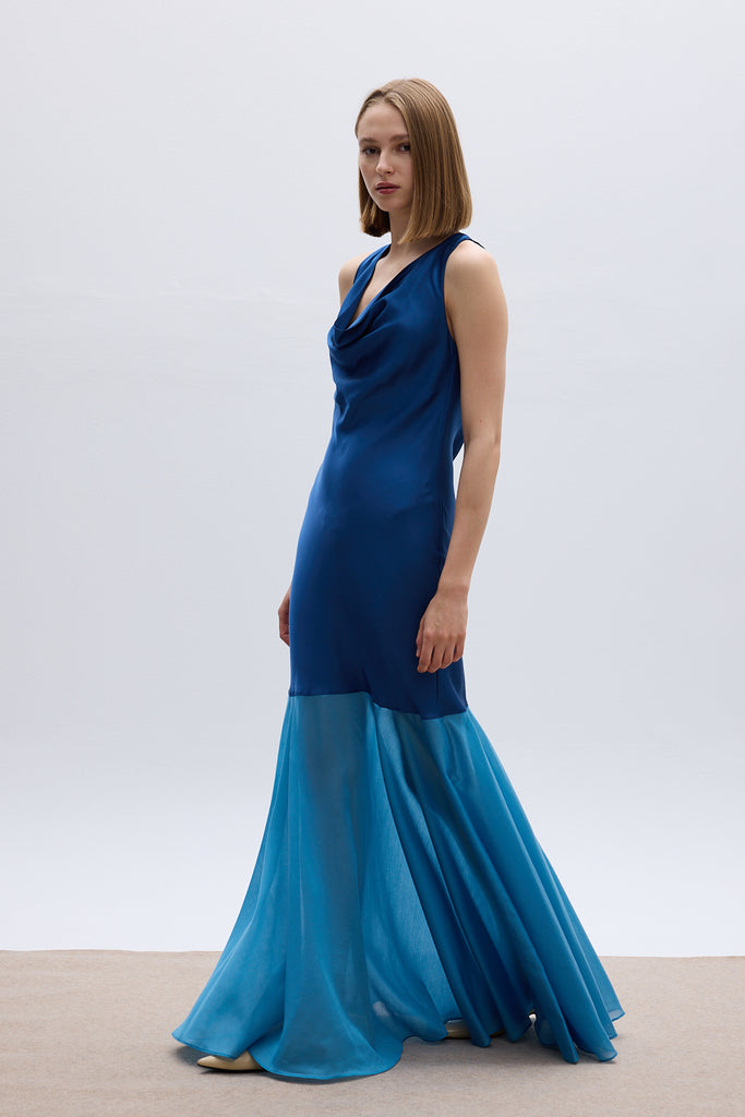 LOU MAXI DRESS - BLUE
