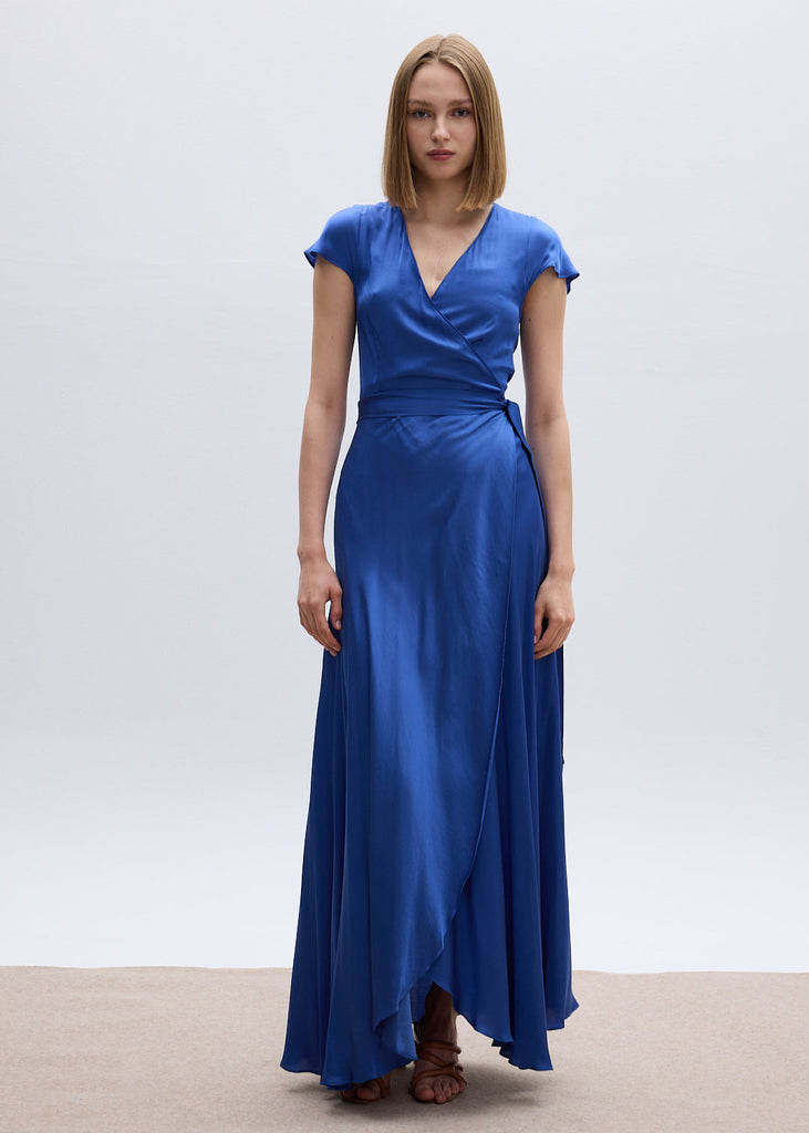 DORIS WRAPDRESS - NAVY BLUE