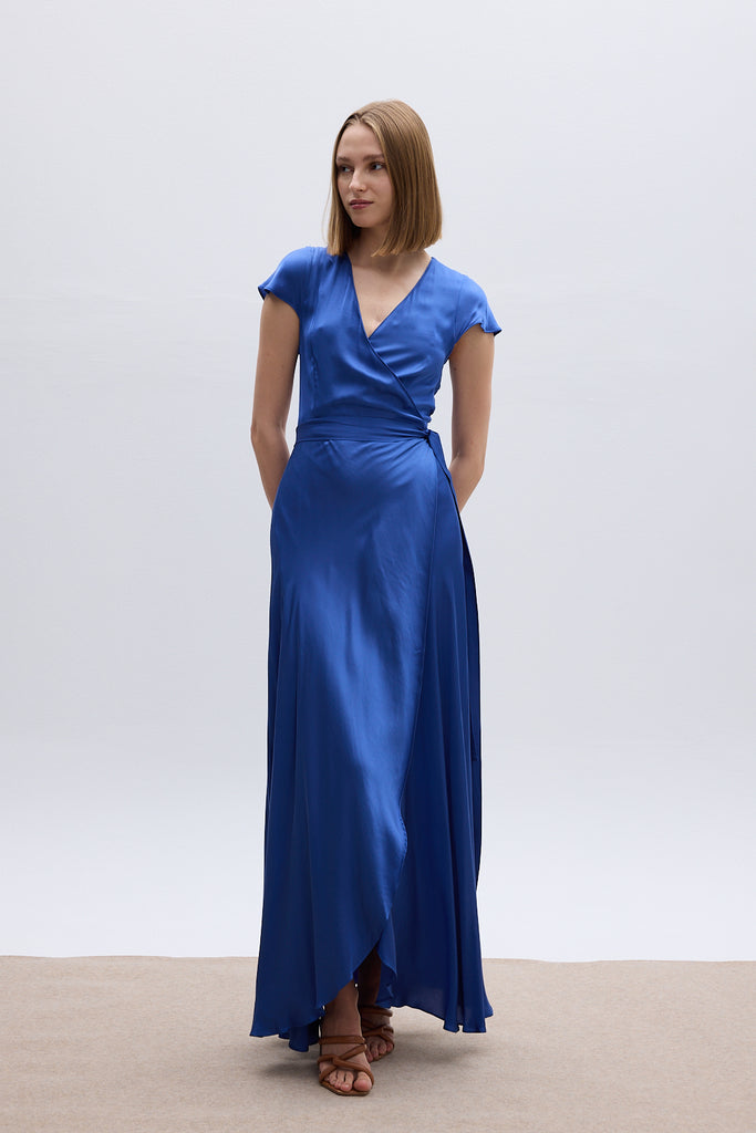 DORIS WRAPDRESS - NAVY BLUE