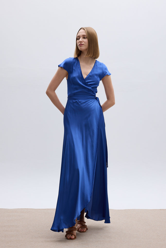 DORIS WRAPDRESS - NAVY BLUE