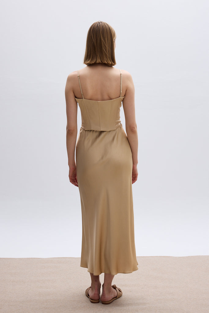 THE GOLDEN BEIGE SKIRT