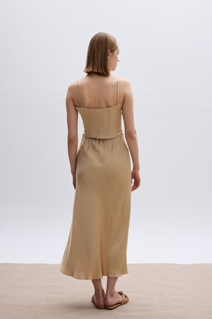 THE GOLDEN BEIGE SKIRT