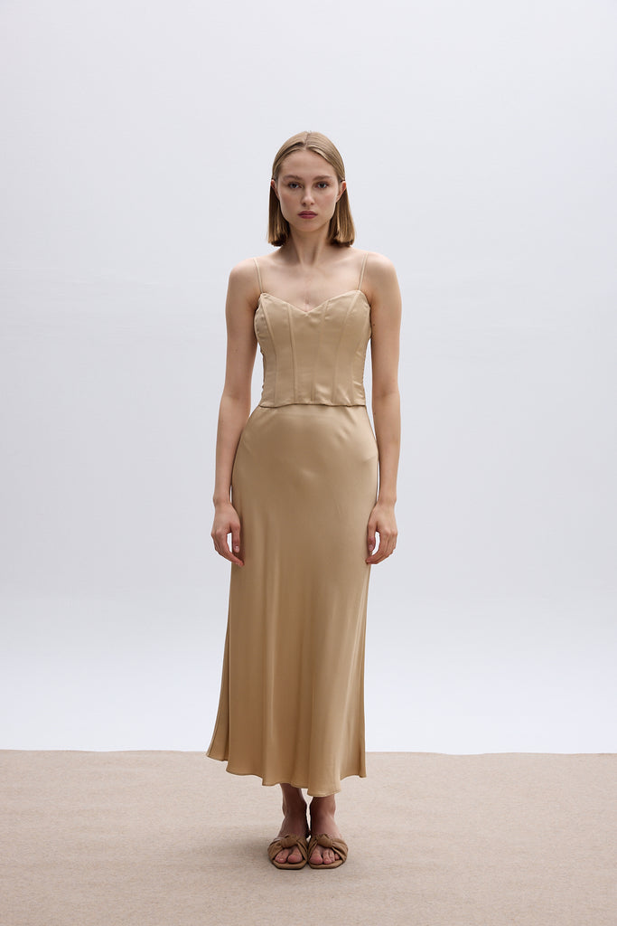 THE GOLDEN BEIGE SKIRT