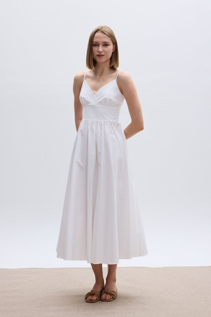 EDEN DRESS - WHITE COTTON