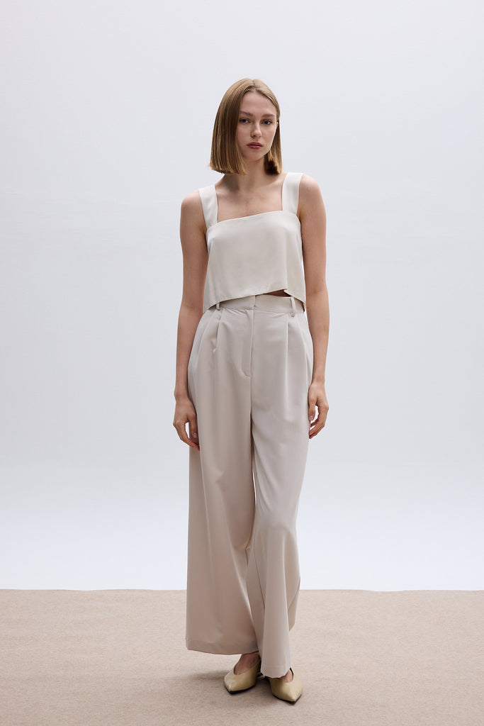 THE SUIT PANTS - ECRU