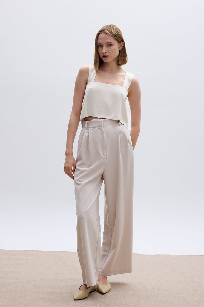 THE SUIT PANTS - ECRU