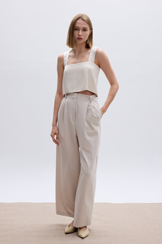 THE SUIT PANTS - ECRU