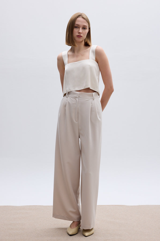THE SUIT PANTS - ECRU