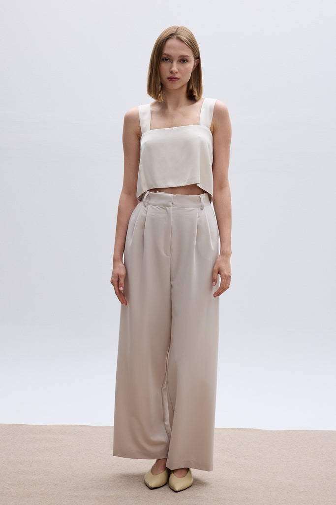 THE SUIT PANTS - ECRU