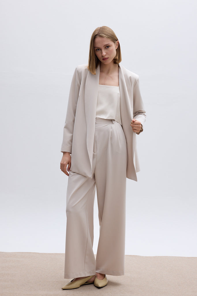 THE SUIT PANTS - ECRU