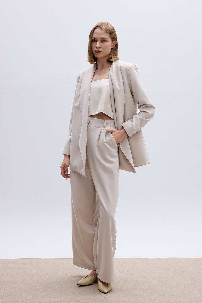 THE SUIT PANTS - ECRU