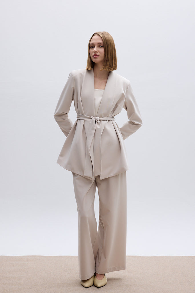 THE SUIT PANTS - ECRU
