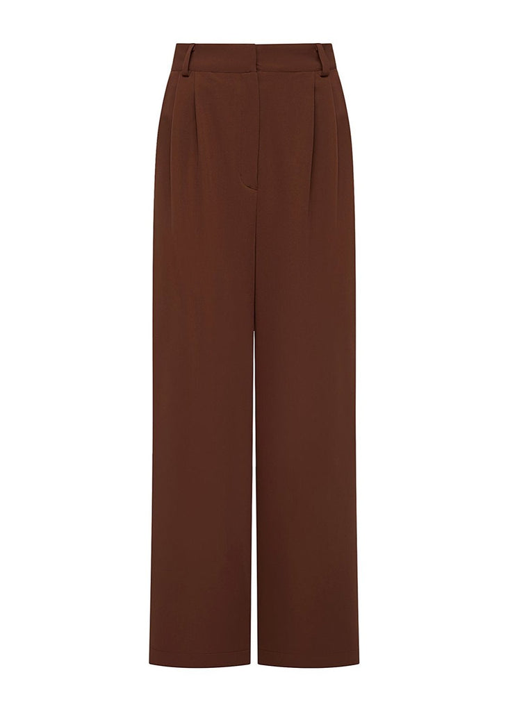 THE SUIT PANTS - BROWN