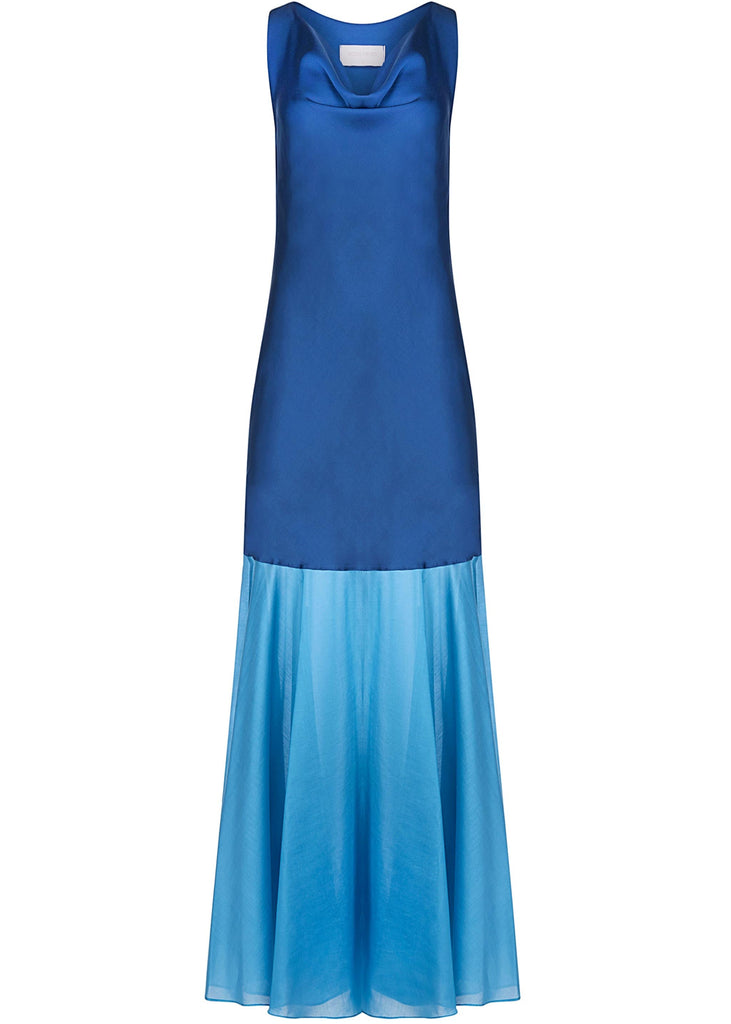 LOU MAXI DRESS - BLUE