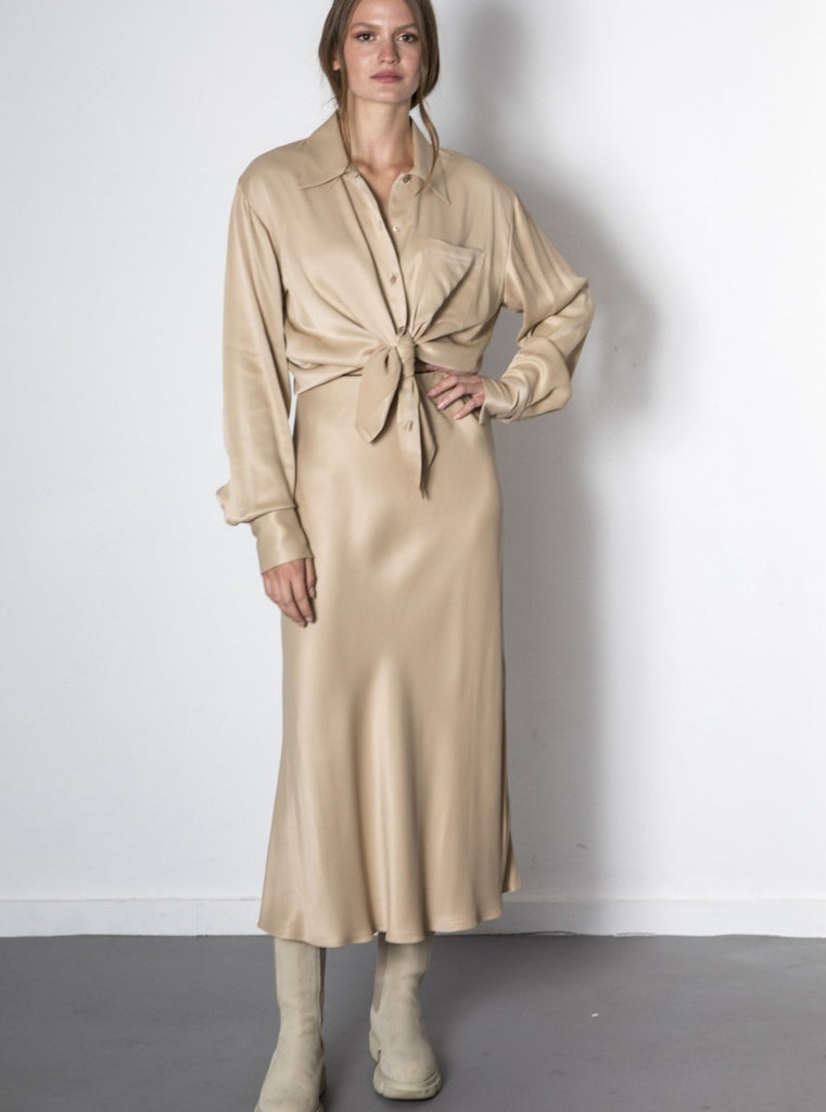GEMMA SKIRT - GOLDEN BEIGE