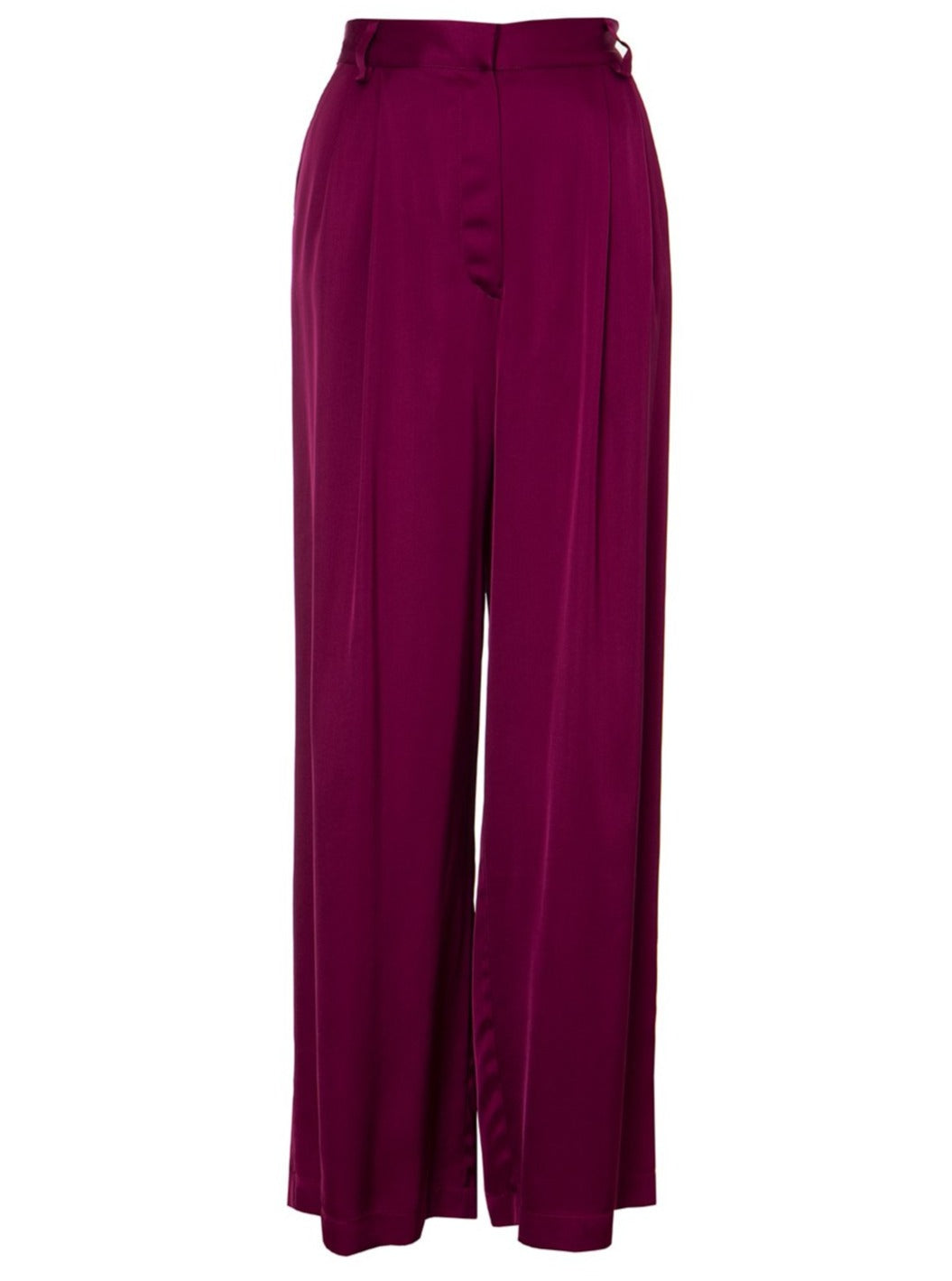 THE CONFIDENCE SUIT PLEATED PANTS - MAGENTA – ROSES ARE RED