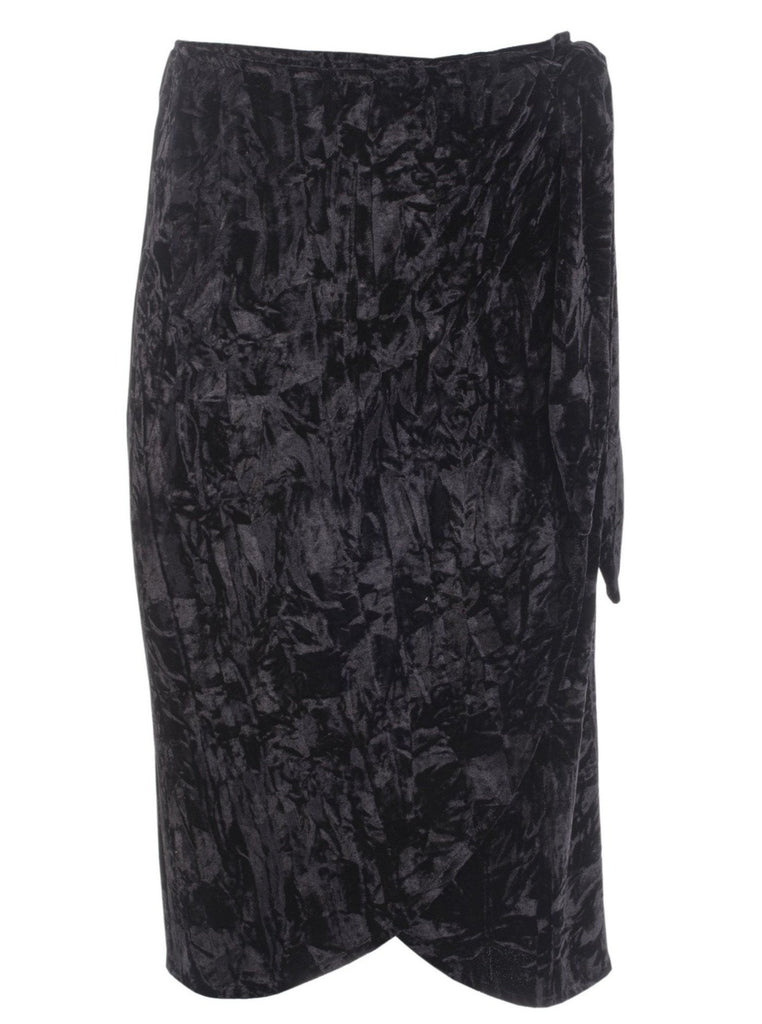 ISABELLA WRAP SKIRT - BLACK